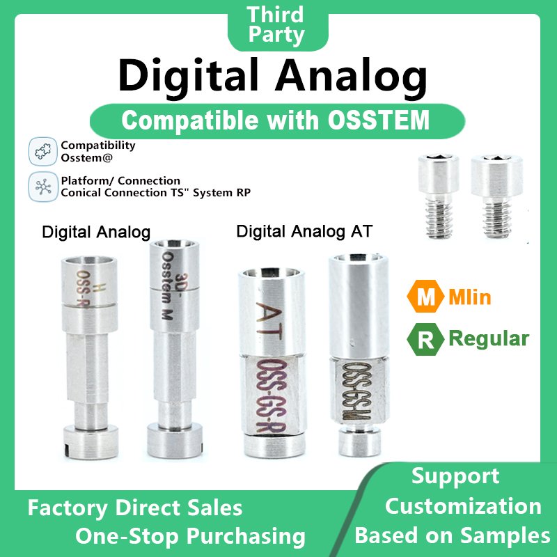 Digital analog compatible with OSSTEM dental implants