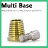 Multi Base compatible with Dentium Diameters DØ4.5 and DØ5.5, available in Hex (STA 45 S, STA 55 S) and Non-hex (STA 45 B, STA 55 B).
