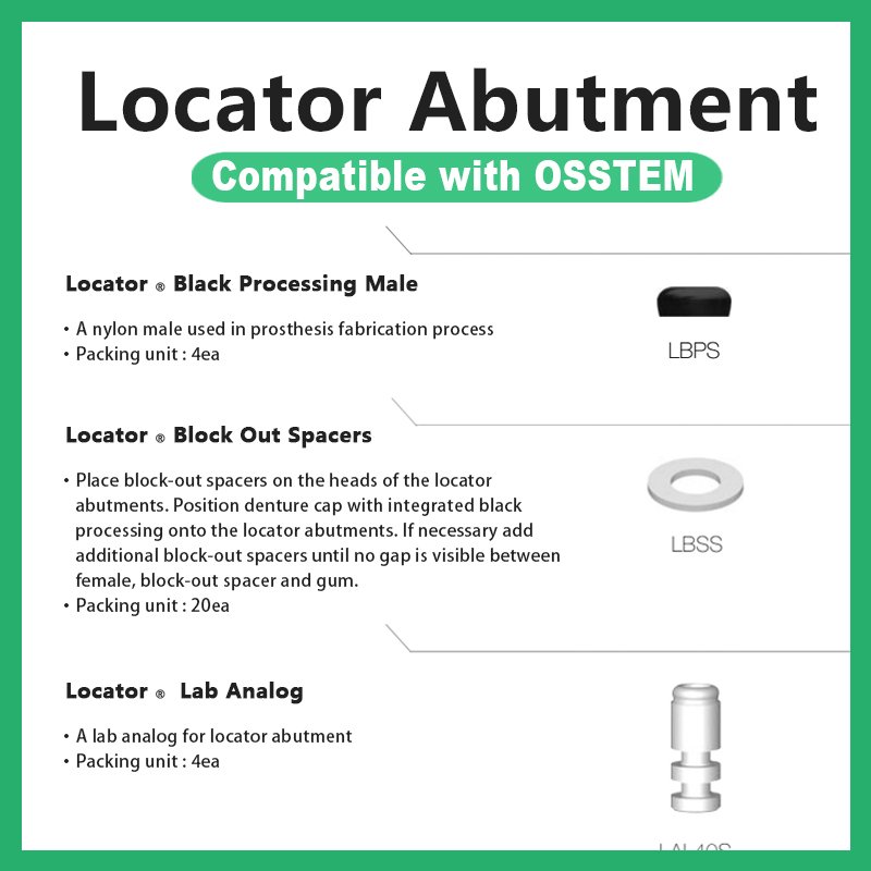 Locator基台 详情6 Locator Abutment Compatible with osstem