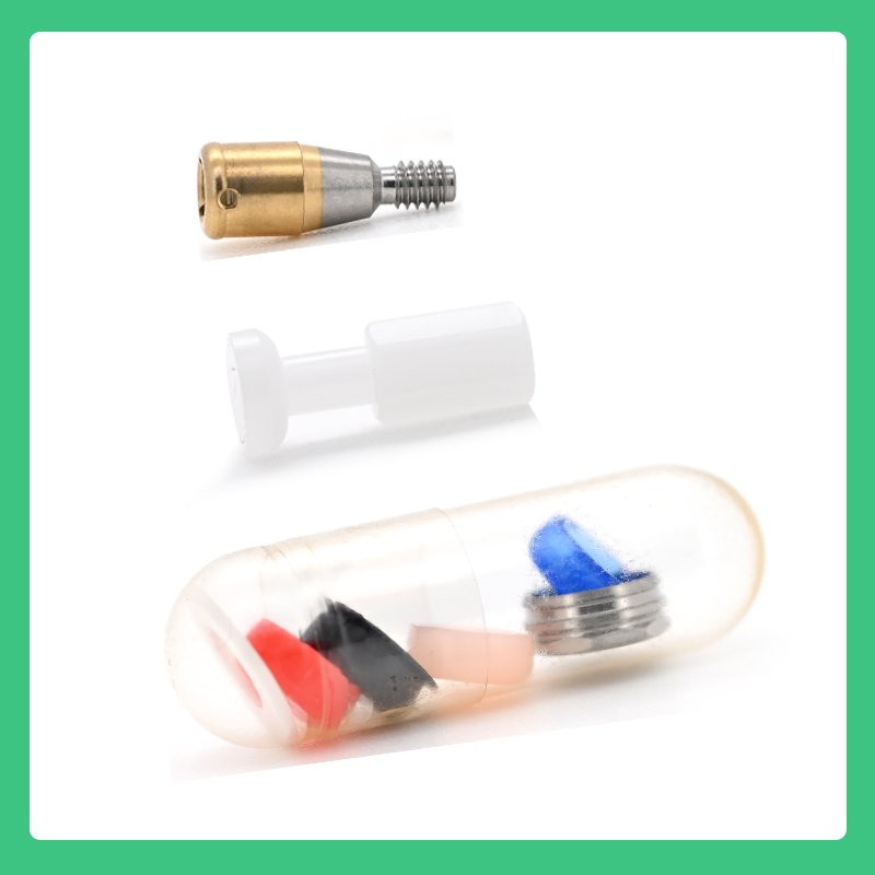 Locator Abutment compatible with Dentium, Diameter 03.85, Cuff Heights: 0.5, 2.0, 3.0, 4.0, 5.0, Ref. No.: 08656, 08657, 08658, 08659, 08660