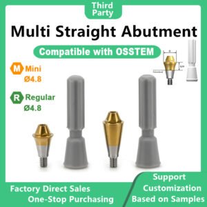 Multi straight abutment compatible with OSSTEM R/M dental implants