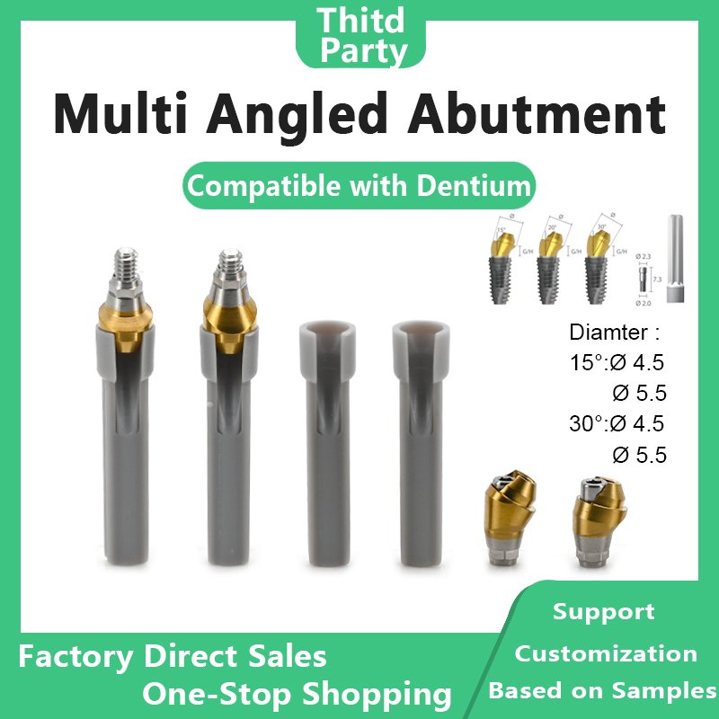 Multi Angled Abutment compatible with Dentium 15° DØ4.5 DØ5.5 30° DØ4.5 DØ5.5
