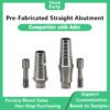 Third-Party Pre-Fabricated Straight Abutment compatible with Adin
