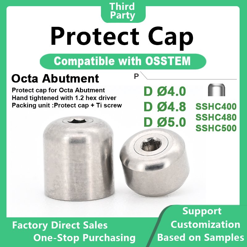 Protect cap compatible with OSSTEM dental implants