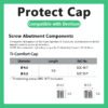 Protect cap compatible with all Dentium systems and screw abutment components