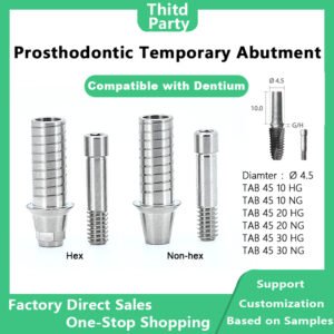 Prosthodontic Temporary Abutment for Implant Restorations as Temporary Abutment Replacements