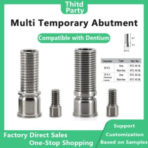 Multi Temporary Abutment compatible with Dentium Hex DØ4.5 Non-hex