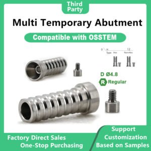 Multi temporary abutment compatible with OSSTEM dental implants