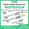 Multi angled abutment compatible with OSSTEM dental implants