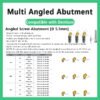 Multi Angled Abutment compatible with Dentium 15° DØ4.5 DØ5.5 30° DØ4.5 DØ5.5