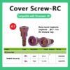 Cover Screw-RC compatible with Straumann ITI RC Closure Caps, Type: Sterile RC Closure Cap, Sizes: Small (0 mm), Large (0.5 mm), Material: Ti, Ref. No.: 024.4100S, 024.4105S