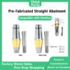 Pre-Fabricated Straight Abutment compatible with Dentium diameter DØ4.5 DØ5.5 DØ6.5