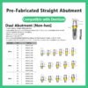 Pre-Fabricated Straight Abutment compatible with Dentium diameter DØ4.5 DØ5.5 DØ6.5