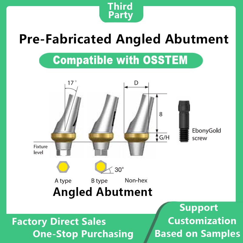 Pre-Fabricated Angled Abutment: Compatible with OSSTEM