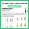 Pre-Fabricated Angled Abutment compatible with Dentium 15° DØ4.5 DØ5.5 25° DØ4.5 DØ5.5 Non-hex Hex