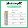 Lab Analog-NC compatible with Straumann ITI NC Bone Level Implant Analog, 11mm length, tan, designed for Narrow CrossFit (NC) implants, used for impression components.