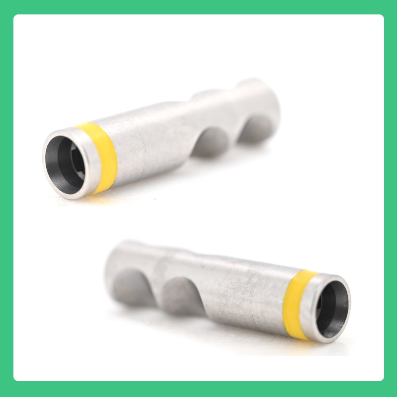 Lab Analog-NC compatible with Straumann ITI NC Bone Level Implant Analog, 11mm length, tan, designed for Narrow CrossFit (NC) implants, used for impression components.