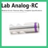 Lab Analog-RC compatible with Straumann ITI RC Bone Level Implant Analog, 11mm length, tan, for Regular CrossFit (RC) implants, used for impression components.