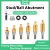 Stud/Ball Abutment compatible with Dentium Ball Abutment Diameter DØ3.3, DØ3.5 G/H: 0, 1.0, 2.0, 3.0, 4.0, 5.0
