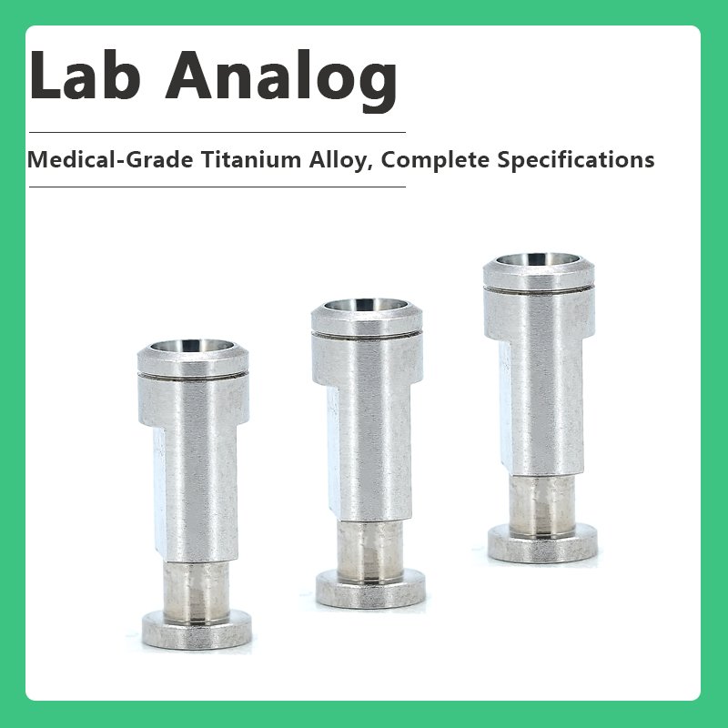 Lab Analog compatible with Dentium, Digital Impression Components, compatible throughout all Dentium SuperLine II, SuperLine, and Implantium dental implant systems across all diameters.