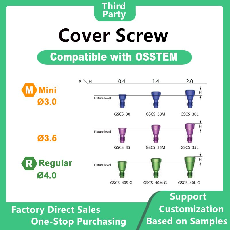 Cover Screw: Compatible with OSSTEM