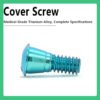 Cover Screw compatible with Dentium type regular, part number CS36 platform DØ3.6