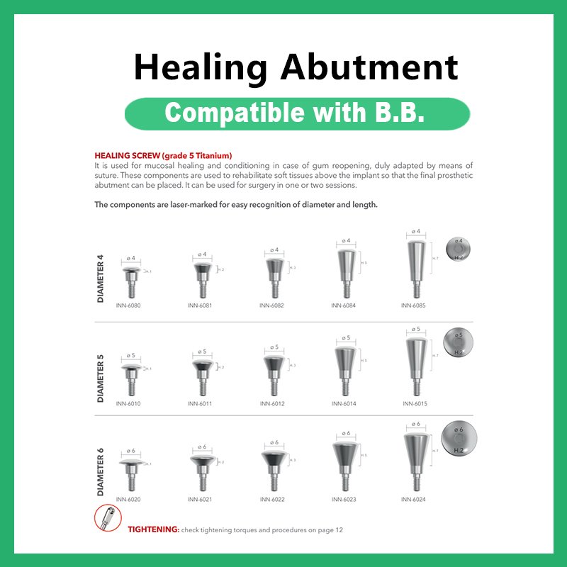 Healing Abutment Compatible with B.B.