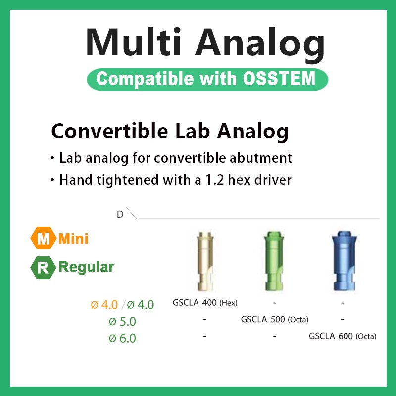 Multi Analog: Compatible with OSSTEM