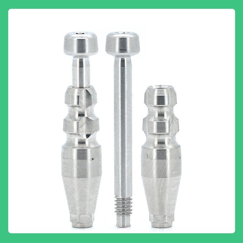 Closed tray transfer coping with screw compatible with SuperLine II SuperLine and Implantium systems hand tighten only