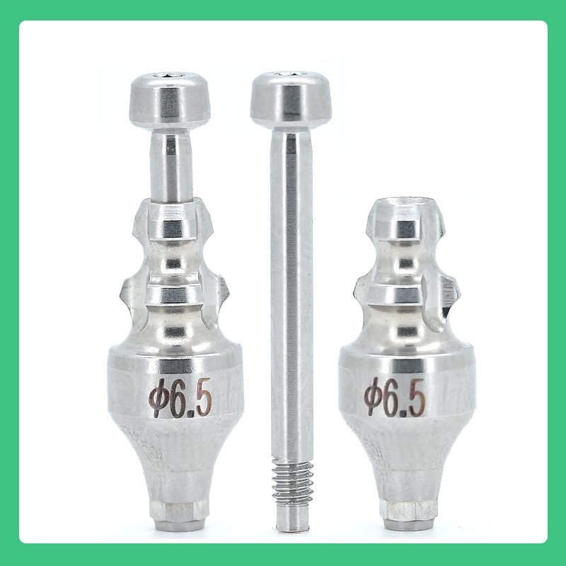 Closed tray transfer coping with screw compatible with SuperLine II SuperLine and Implantium systems hand tighten only