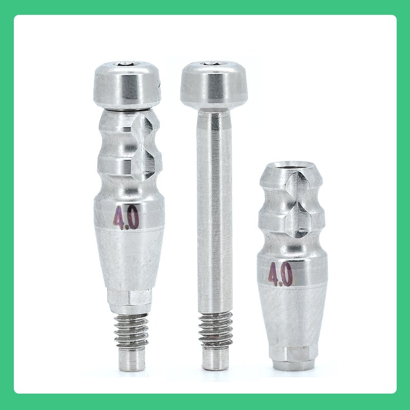 Closed tray transfer coping with screw compatible with SuperLine II SuperLine and Implantium systems hand tighten only