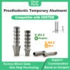 Prosthodontic temporary abutment compatible with OSSTEM dental implants