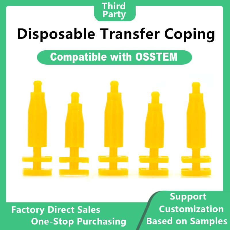 Disposable transfer coping compatible with OSSTEM dental implants