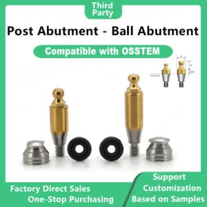 Post abutment – ball abutment compatible with OSSTEM dental implants