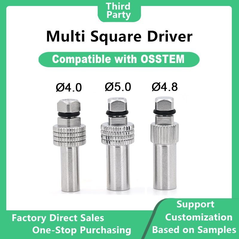 Multi square driver compatible with OSSTEM dental implants