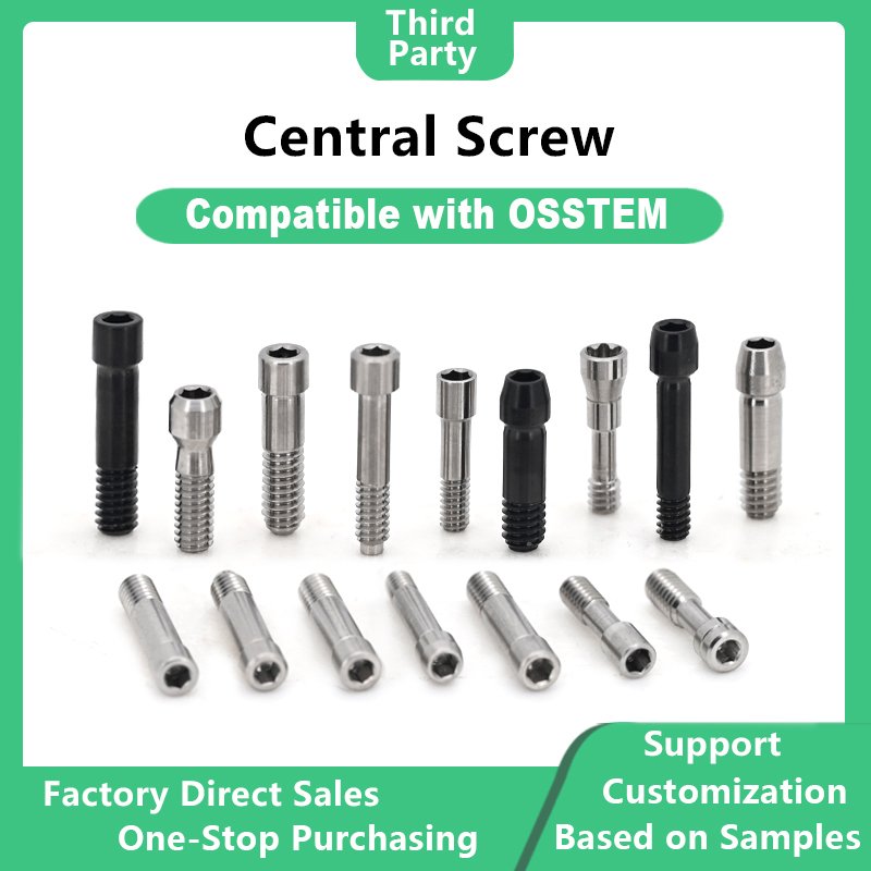 Central screw compatible with OSSTEM dental implants