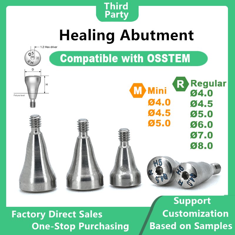 Healing abutment compatible with OSSTEM dental implants