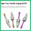 Open Tray Transfer Coping-RC-NC: Compatible with Straumann