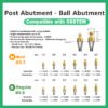 详情2 Post Abutment - Ball Abutment: Compatible with OSSTEM