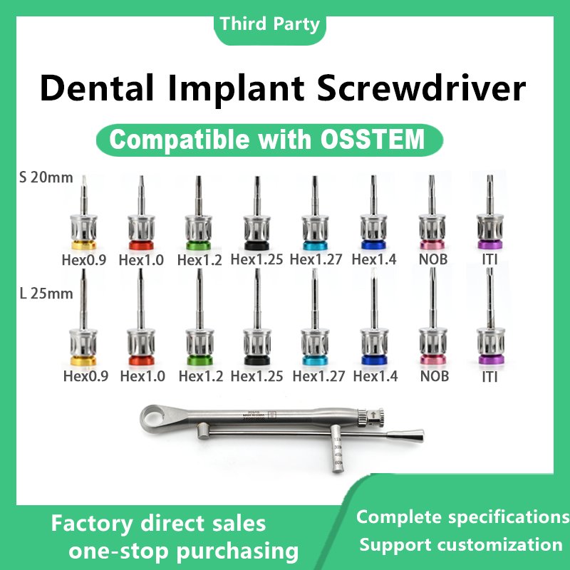 Dental implant screwdriver